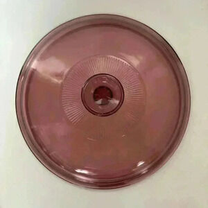 Vision Pyrex cranberry V-33-C  vented replacement lid